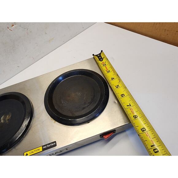Adcraft Dual Burner Coffee Decanter Warmer Plate Model WP-2 120V Free Shipping - Picture 6 of 7